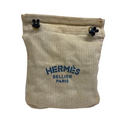 エルメス HERMES ショルダーバッグ トワル アリーヌPM ブルー