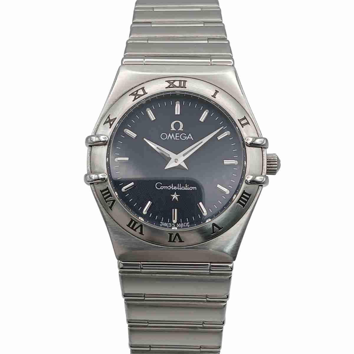OMEGA オメガ コンステレーション SM 腕時計 1572.40 ステンレススチール ブラック シルバー  レディース【中古】