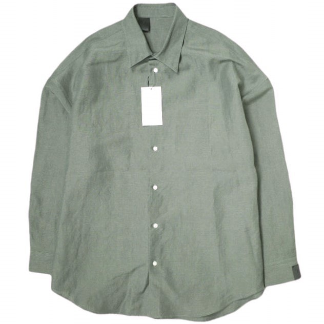 新品 N.HOOLYWOOD COMPILE LINE エヌハリウッド ミスターハリウッド コンパイルライン 25SS 日本製 SHIRT ウールリネン ビッグシルエットシャツ 2251-SH07-001 peg 40 GRAY 長袖 定価36,300円