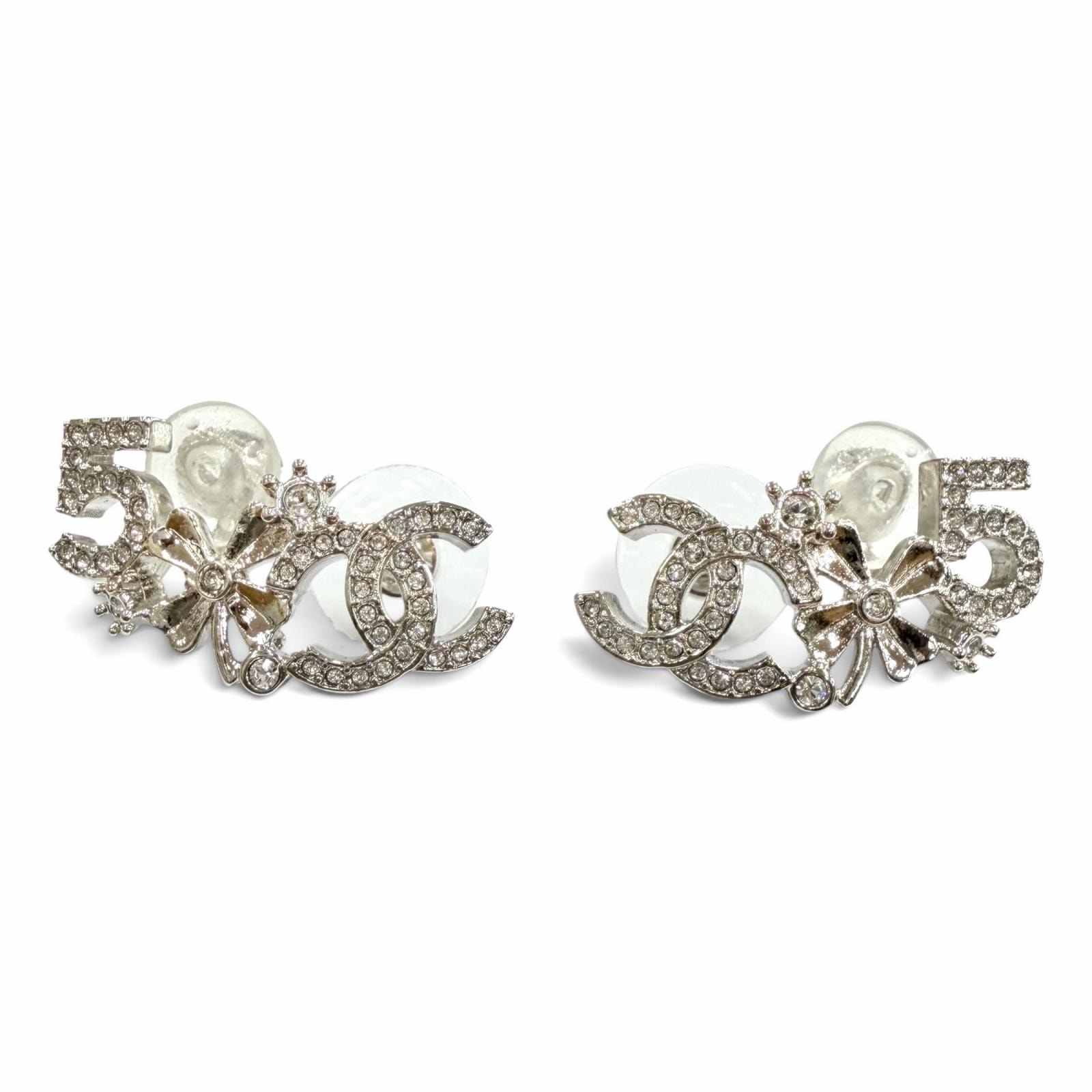 A (未使用に近い)】極美品 シャネル ピアス シルバー レディース B23P