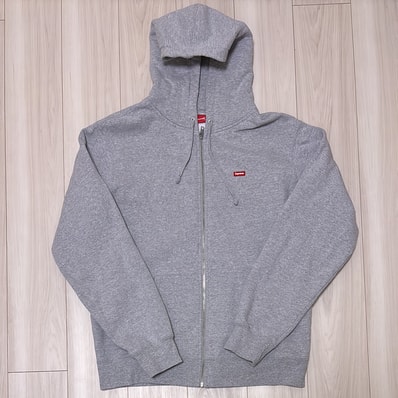 Supreme Small Box Zip Up Sweatshirt "Heather Grey"