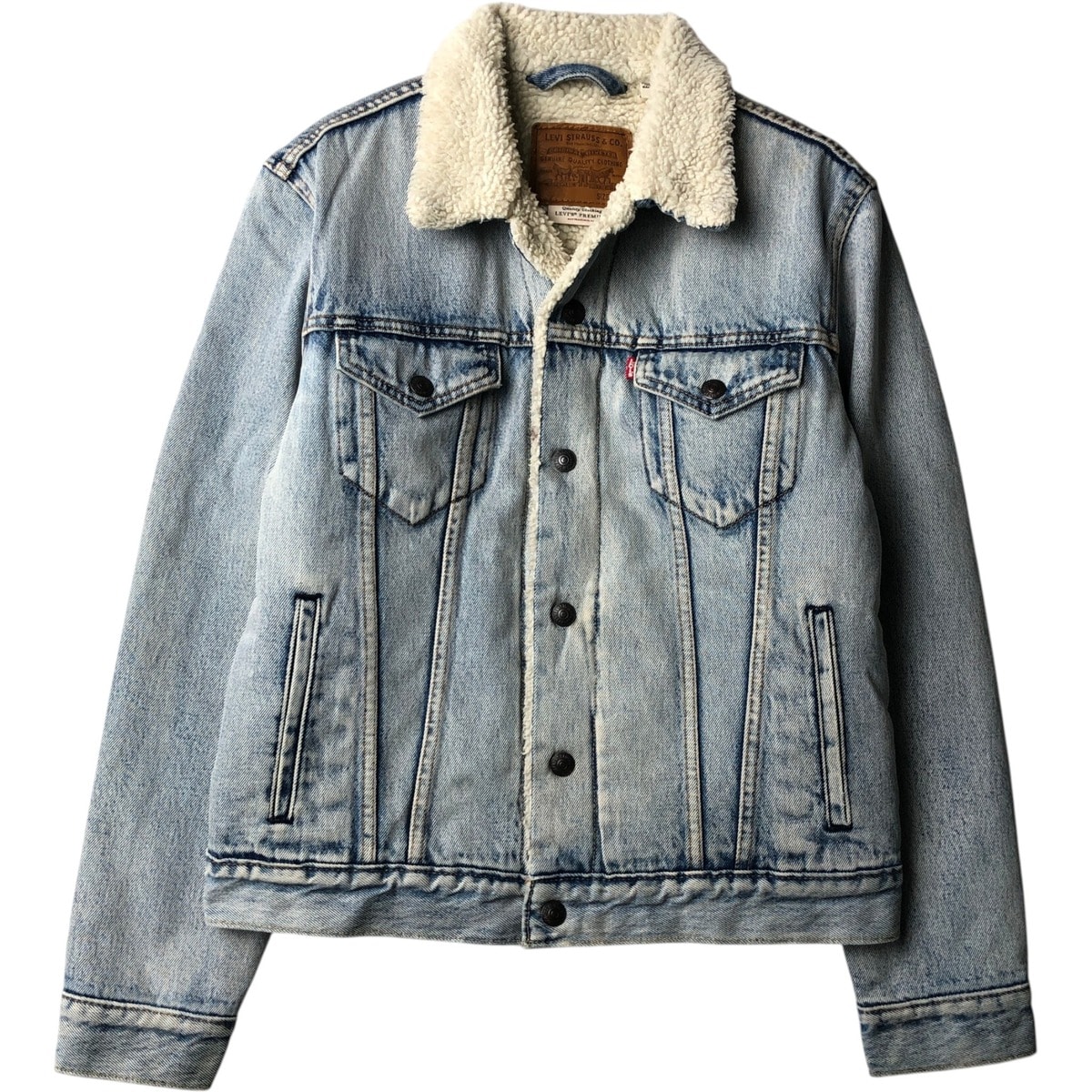 古着 リーバイス Levi's LEVI'S PREMIUM 中綿入り デニムボアジャケット メンズS相当/eaa645396