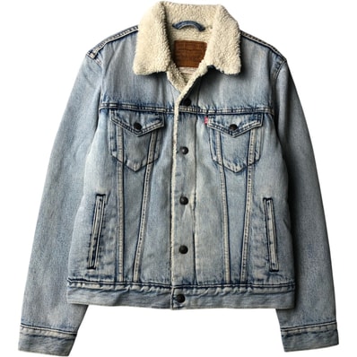 古着 リーバイス Levi's LEVI'S PREMIUM 中綿入り デニムボアジャケット メンズS相当/eaa645396