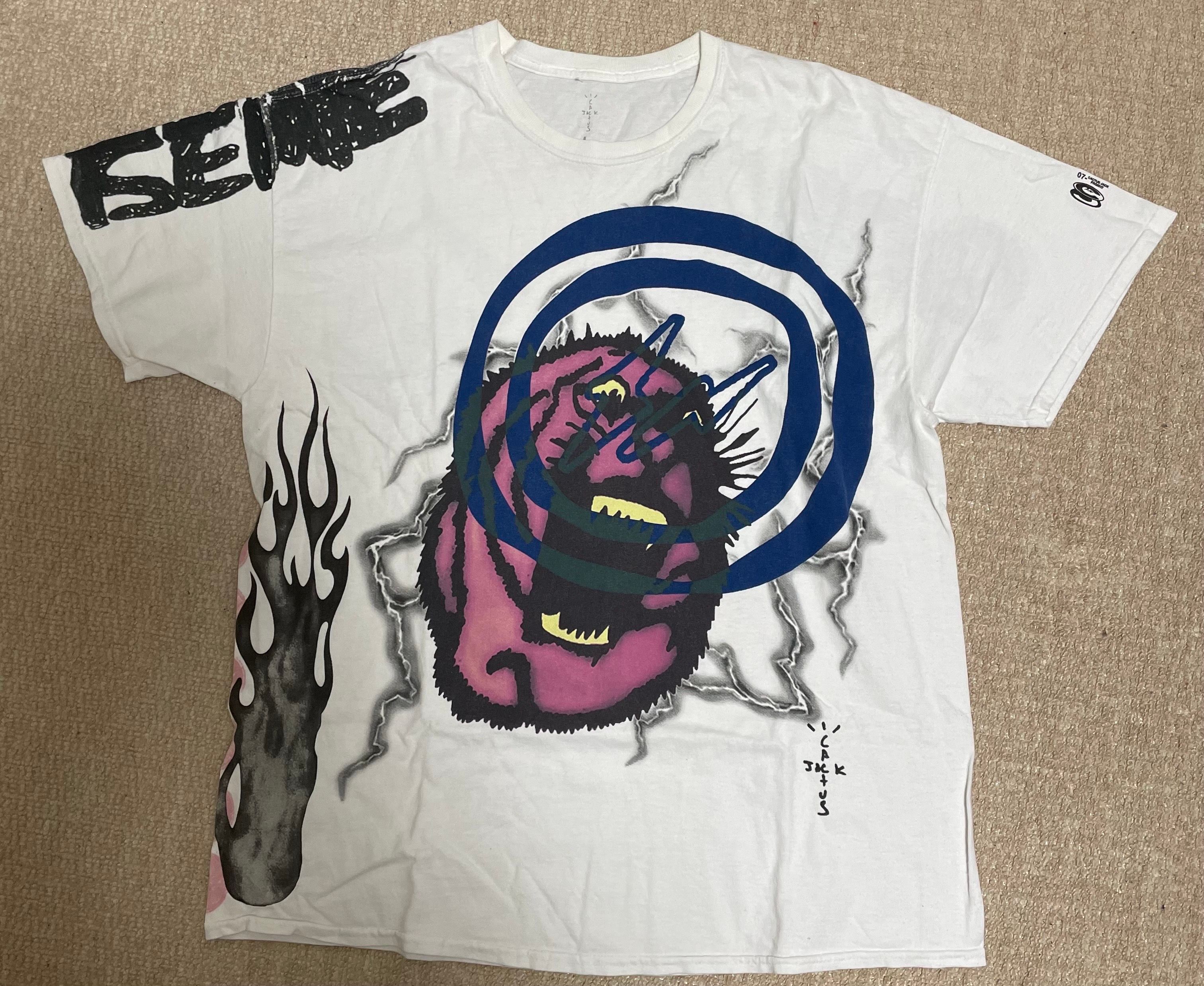 Travis Scott Cactus Jack For Fragment Sunrise Tee "White"