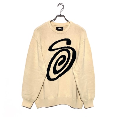 Stussy CURLY S SWEATER "Natural"