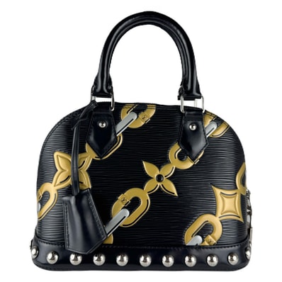 ルイ ヴィトン LOUIS VUITTON ハンドバッグ ショルダーバッグ エピ アルマBB エピレザー ブラック/ゴールド シルバー レディース【中古】 z8930