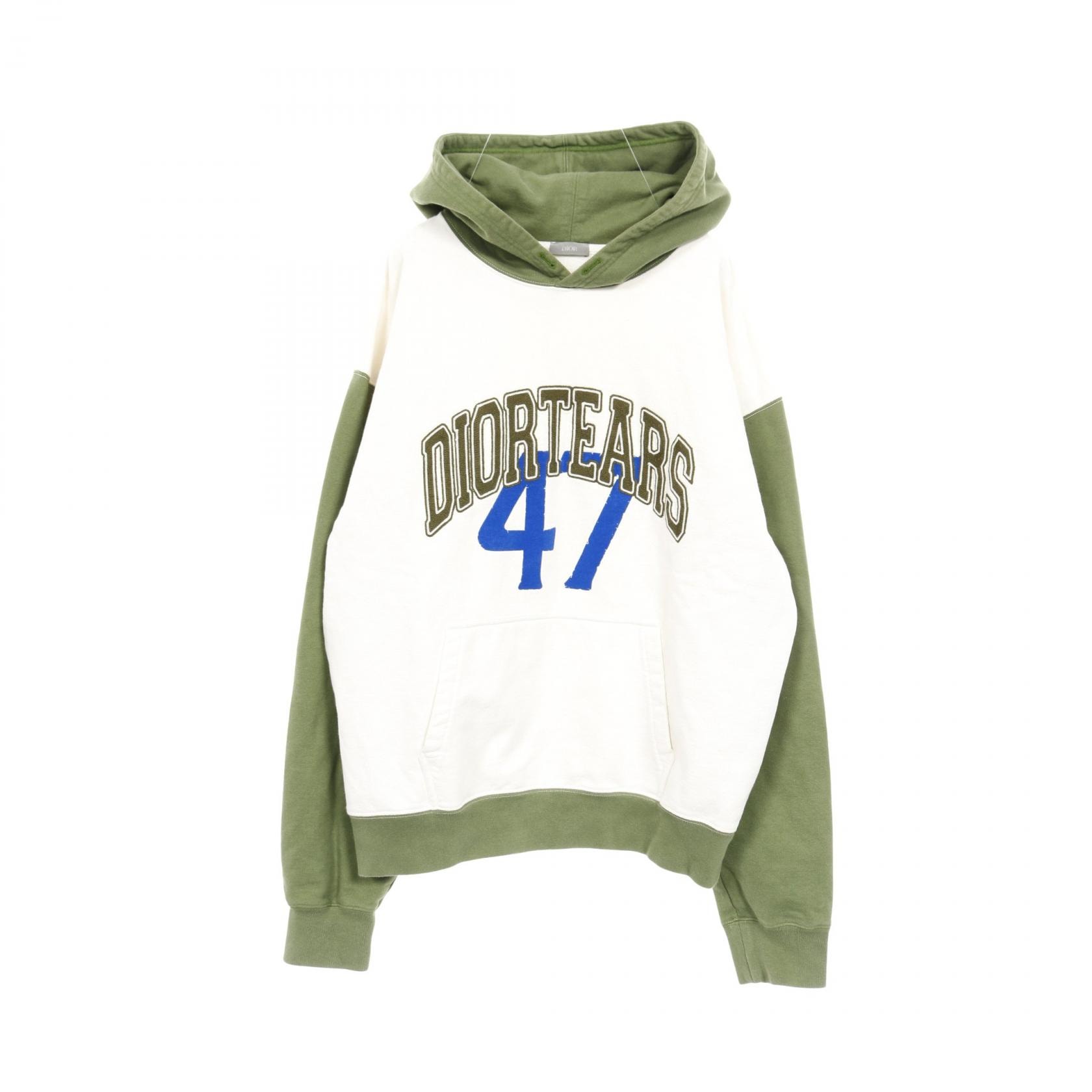 ディオール Dior Christian Dior × DENIM TEARS パーカー 衣料品 トップス コットン メンズ ホワイト系 / グリーン系 【中古】