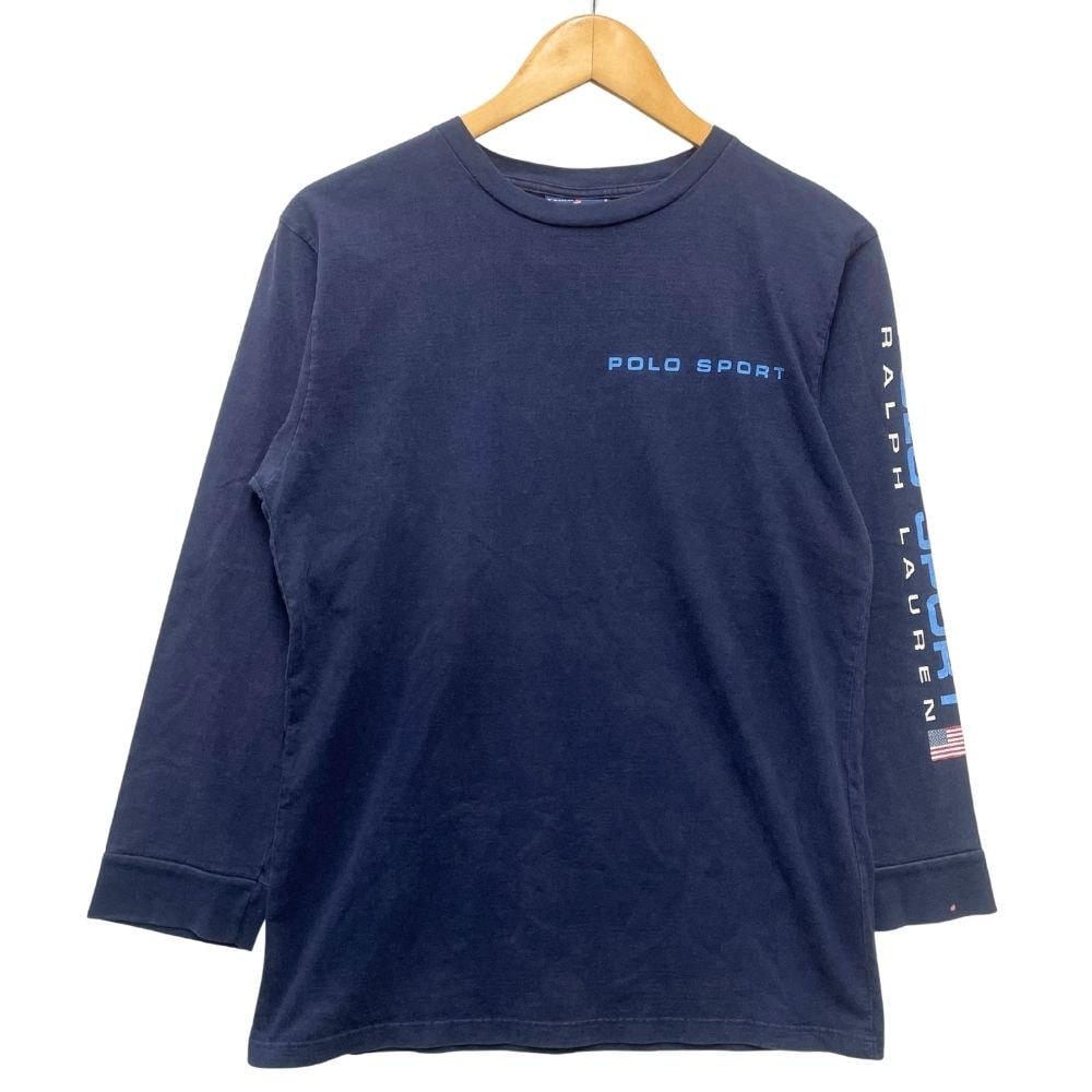 RALPH LAUREN ラルフローレン ポロスポーツ ロング カットソー ネイビー サイズ XL 正規品 / 51158