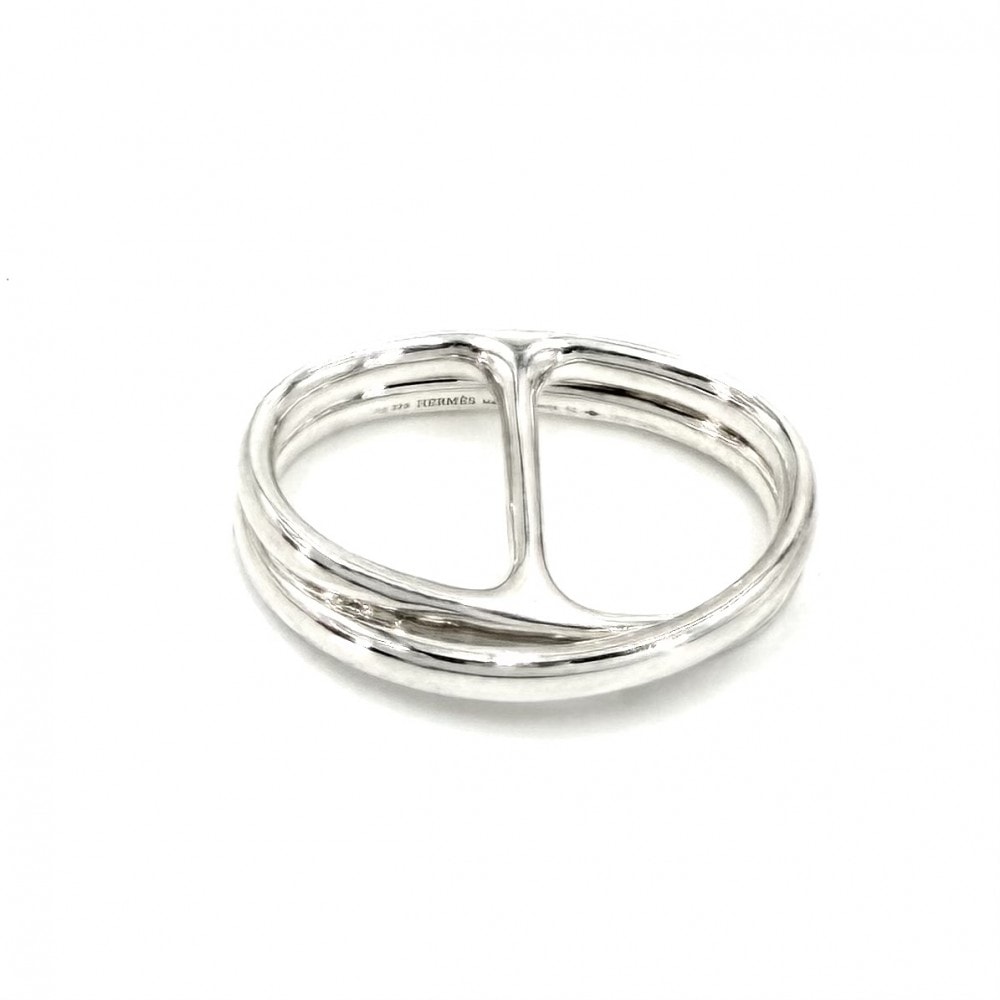 HERMES エルメス 指輪 シェーヌダンクル パンク アクセサリー ジュエリー ダブルリング 小物 52サイズ シルバー925    約11.5号 メンズ 約21.3g【中古品】