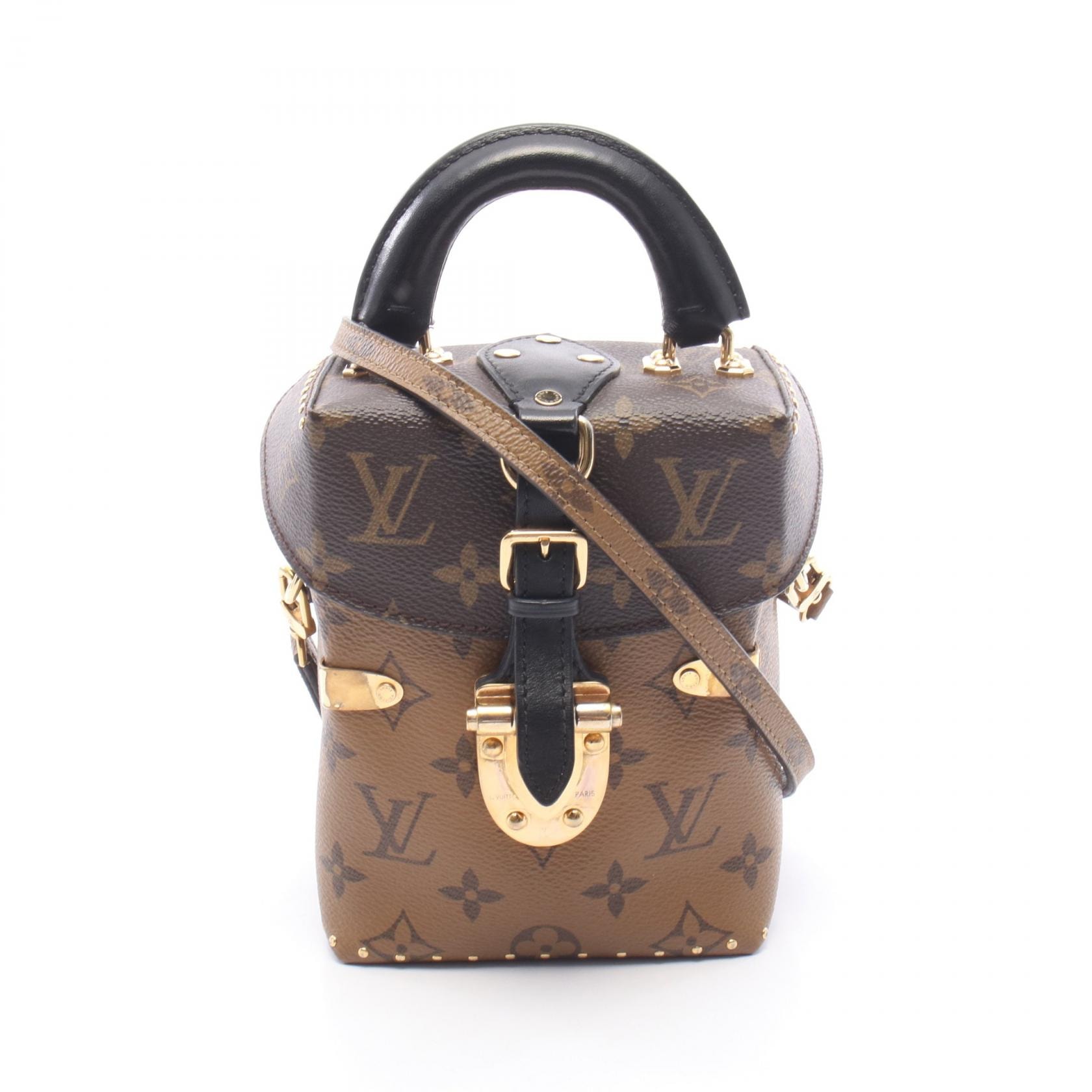 ルイ・ヴィトン LOUIS VUITTON カメラボックス 2WAY ハンドバッグ バッグ PVCコーティングキャンバス レザー モノグラム・リバース レディース ブラウン系 / ブラック系 M42999 【中古】