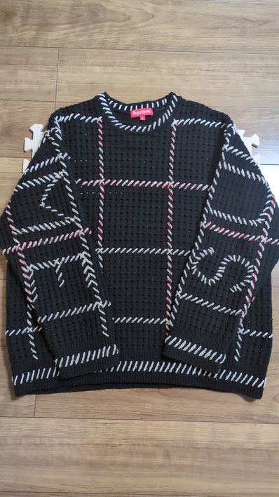 Supreme Quilt Stitch Sweater "Black"