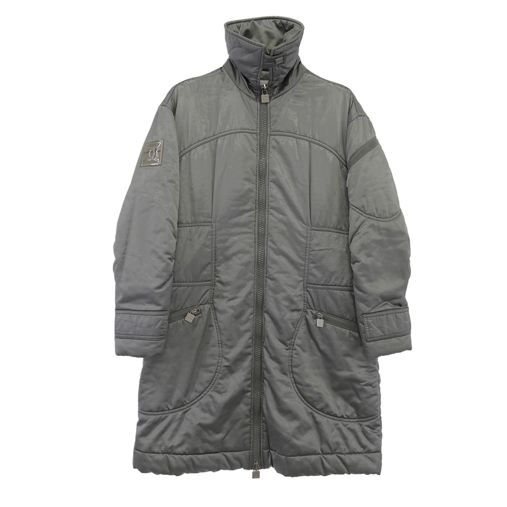 CHANEL シャネル コート P24104V15266 SPORTS スポーツライン ココマーク 中綿 ジップアップ コート シルバー系 40【中古】