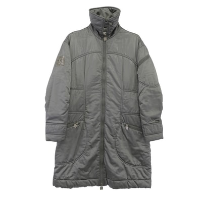 CHANEL シャネル コート P24104V15266 SPORTS スポーツライン ココマーク 中綿 ジップアップ コート シルバー系 40【中古】