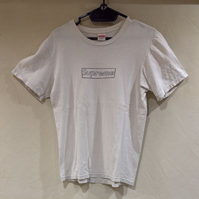 Supreme 2002 Kaws Box Logo Tee "White"
