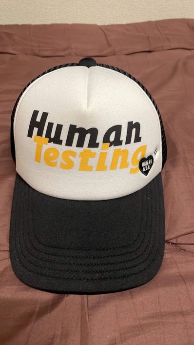 HUMAN MADE A$AP Rocky HUMAN TESTING MESH CAP "Black White"