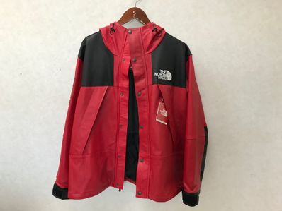 Supreme x The North Face Leather Mountain Parka "Red"