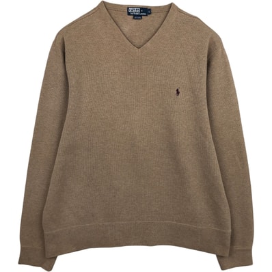 古着 ラルフローレン Ralph Lauren POLO by Ralph Lauren Vネックワンポイントロゴスウェットシャツ トレーナー メンズL相当/eaa633672 【中古】 【260415】/eaa633672