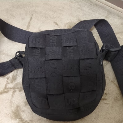Supreme Woven Shoulder Bag "Black" (23SS)