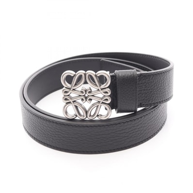 ロエベ LOEWE チャンキー アナグラム ベルト 衣料品 レザー メンズ ブラック系 E619237X15183995 【新品】