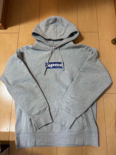Supreme Bandana Box Logo Hooded Sweatshirt "Grey"