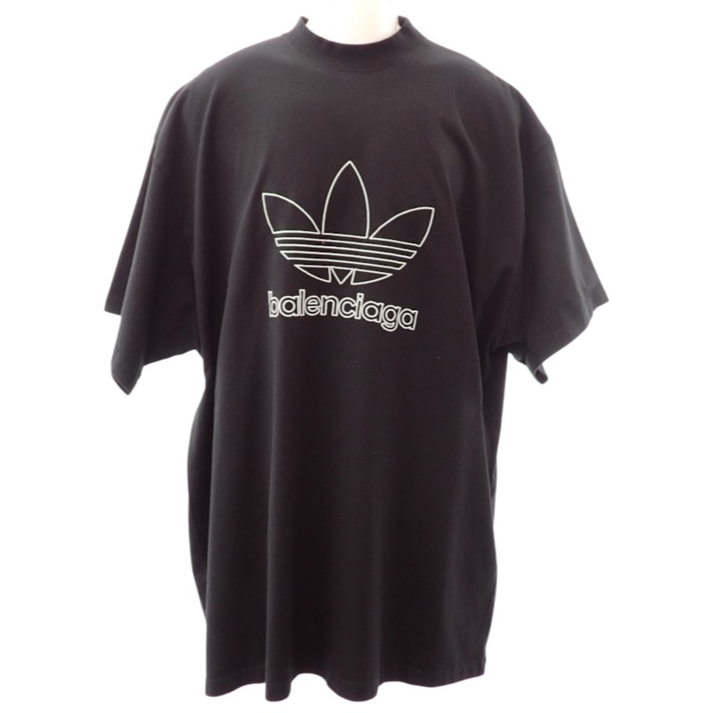 バレンシアガ adidas ロゴ オーバーサイズ Tシャツ【中古】【Aランク】