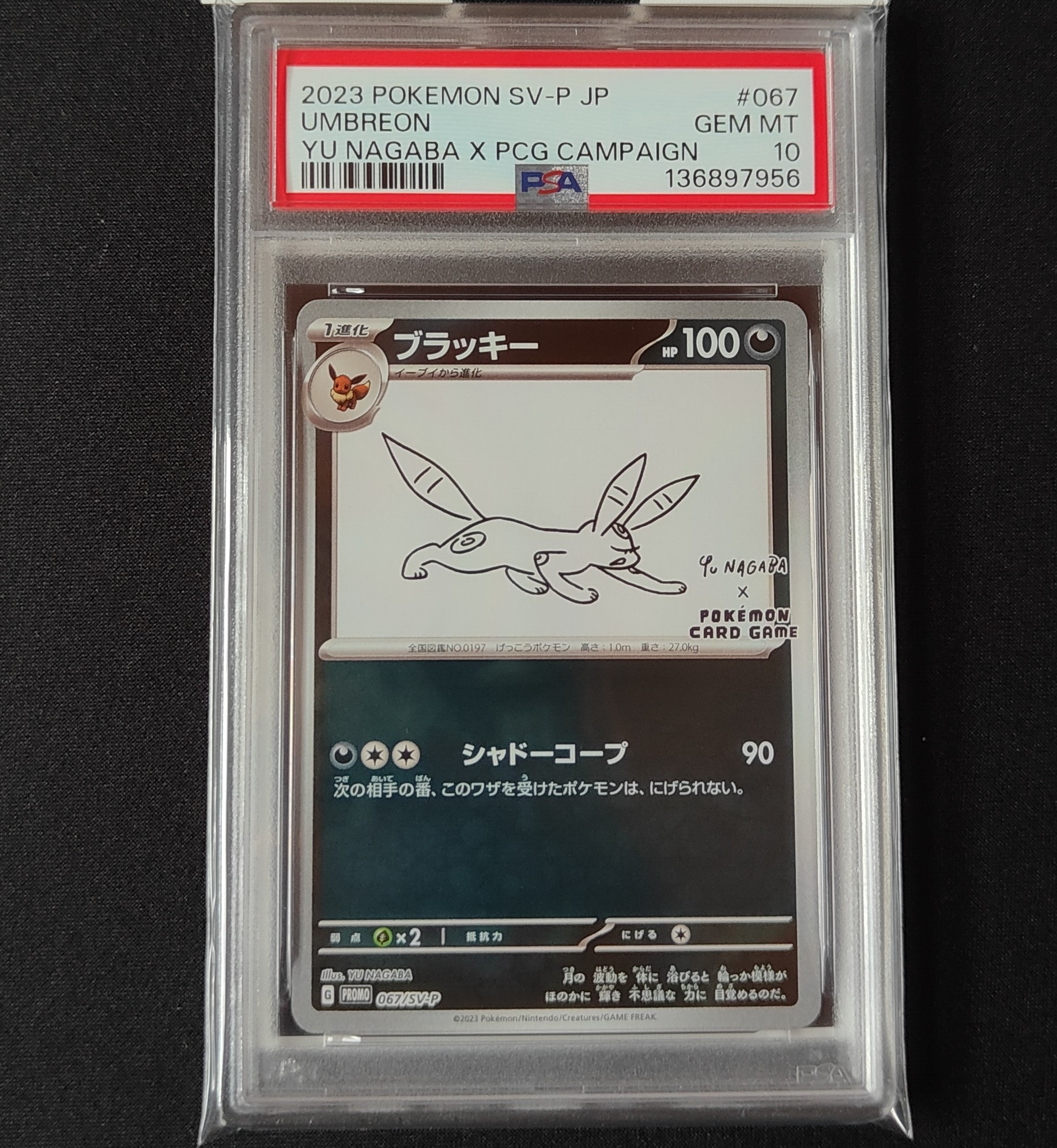 ブラッキー: プロモ (ナガバブラッキー) [SV-P 067](「YU NAGABA×ポケモンカードゲーム」プロモーションカード「SV-P」)