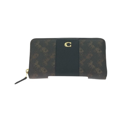 COACH コーチ レディース 長財布 アコーディオンジップウォレット ホース アンド キャリッジ CI212 ブラウン