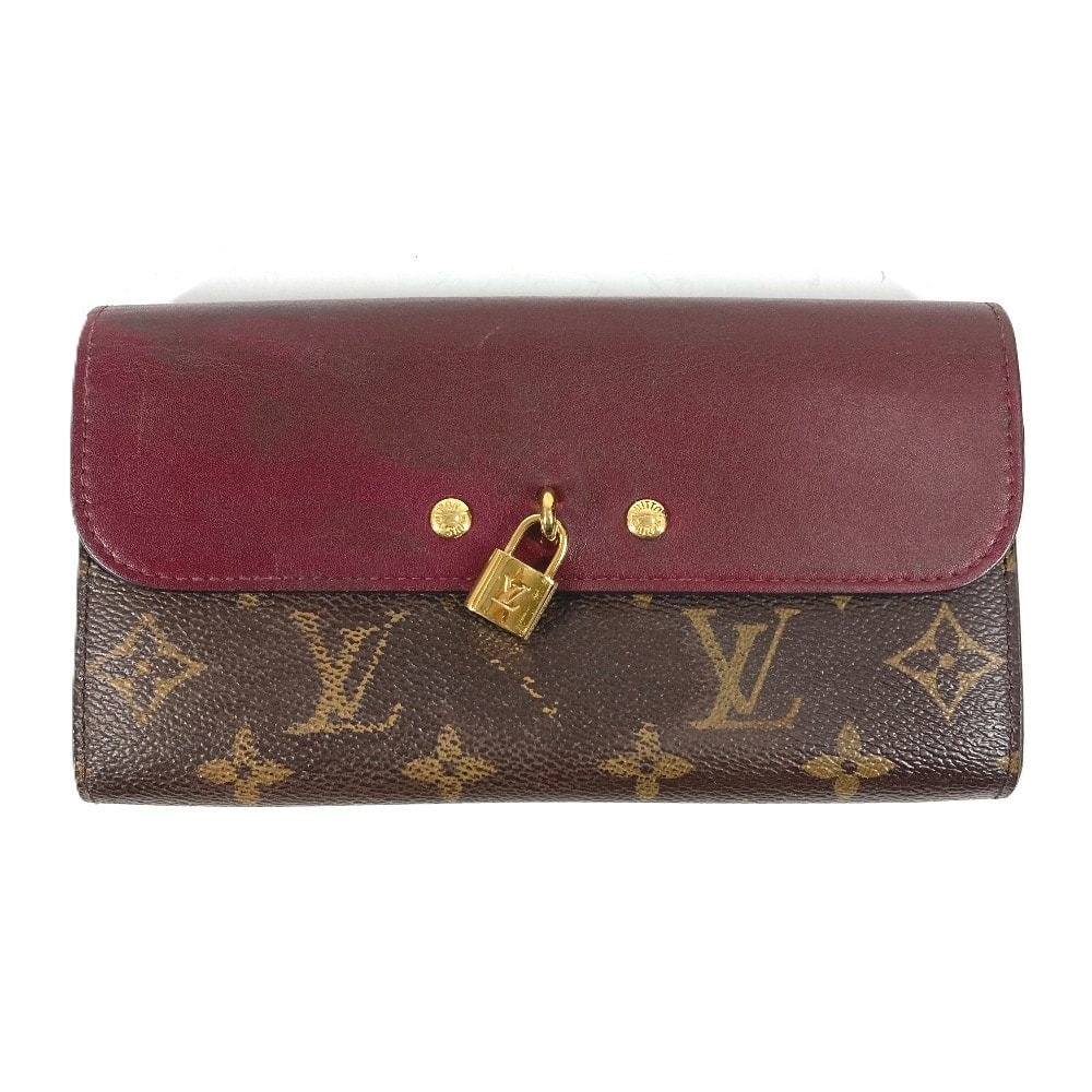 ルイヴィトン LOUIS VUITTON ポルトフォイユヴィーナス M61852 モノグラム ロングウォレット フラップ 2つ折り 長財布 モノグラムキャンバス レゼン ブラウン