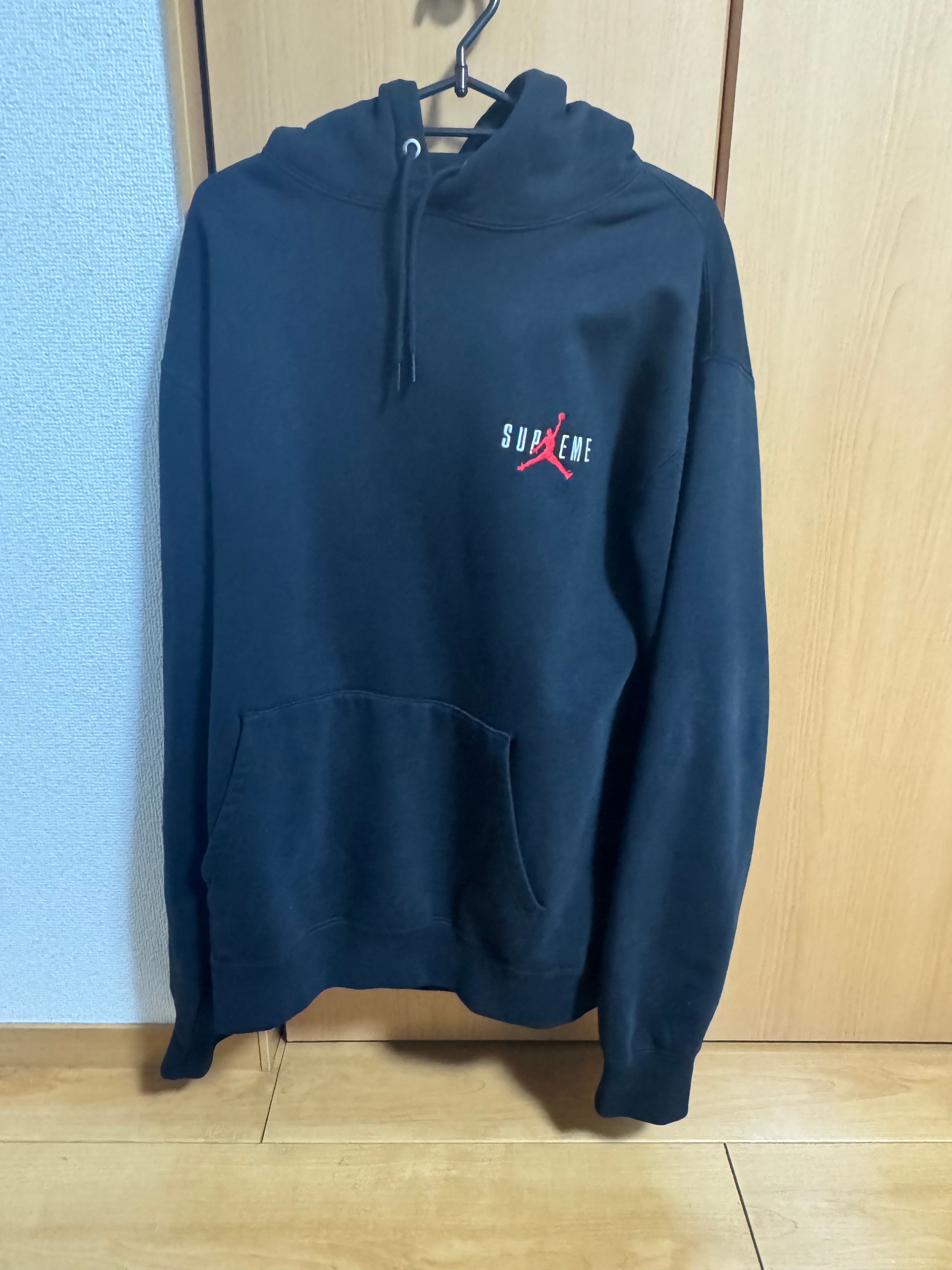 Supreme x Jordan Hooded Sweatshirt "Black"