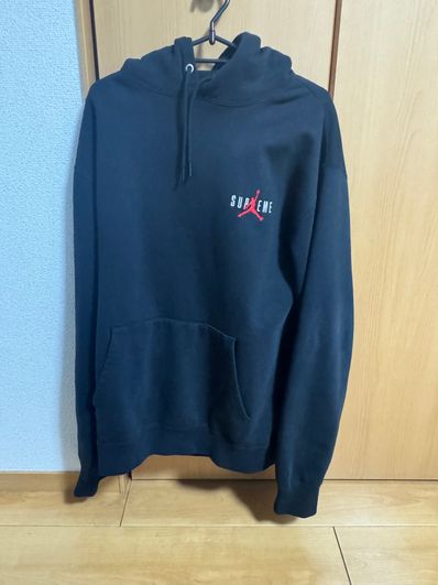 Supreme x Jordan Hooded Sweatshirt "Black"