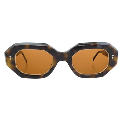 Paul Smith ポール・スミス サングラス PS-301 度入り オーバル サングラス アイウェア ブラウン系 グリーン系 44□【中古】