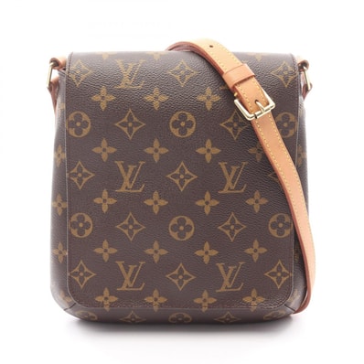 ルイ・ヴィトン LOUIS VUITTON ミュゼットサルサ ロングストラップ ショルダーバッグ バッグ PVCコーティングキャンバス レザー モノグラム レディース ブラウン系 M51387 【中古】