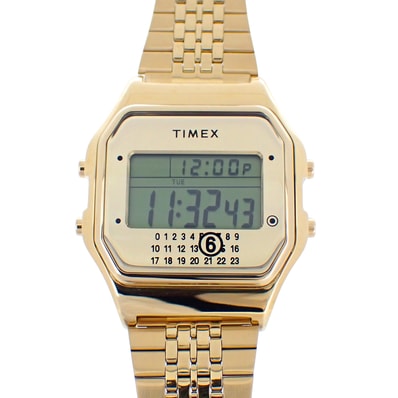 未使用 メゾンマルジェラ コラボ TIMEX タイメックス MM6 T80 デジタル TW2Y50000 ユニセックス メンズ 腕時計