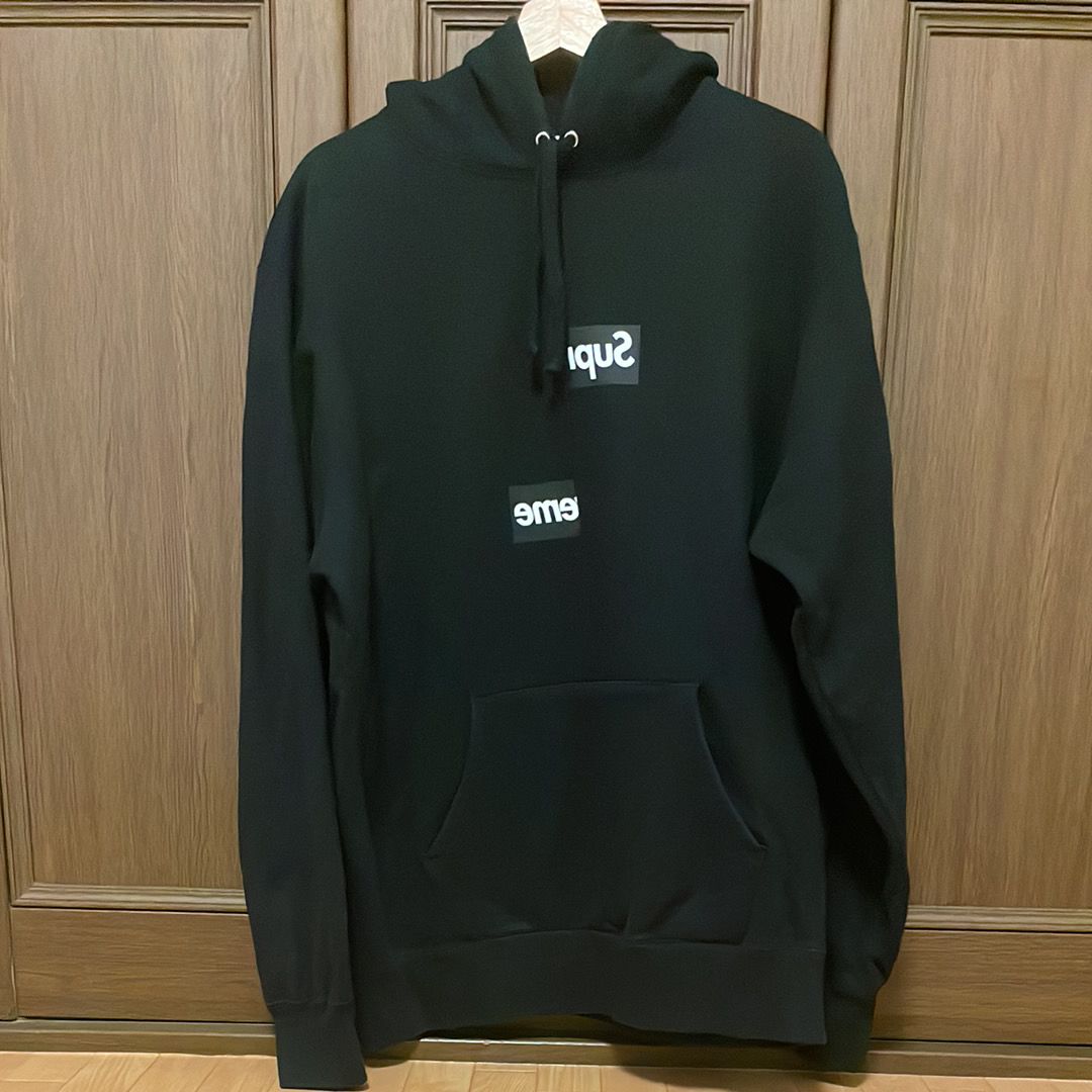 Supreme / Comme des Garçons SHIRT® Split Box Logo Hooded Sweatshirt "Black"