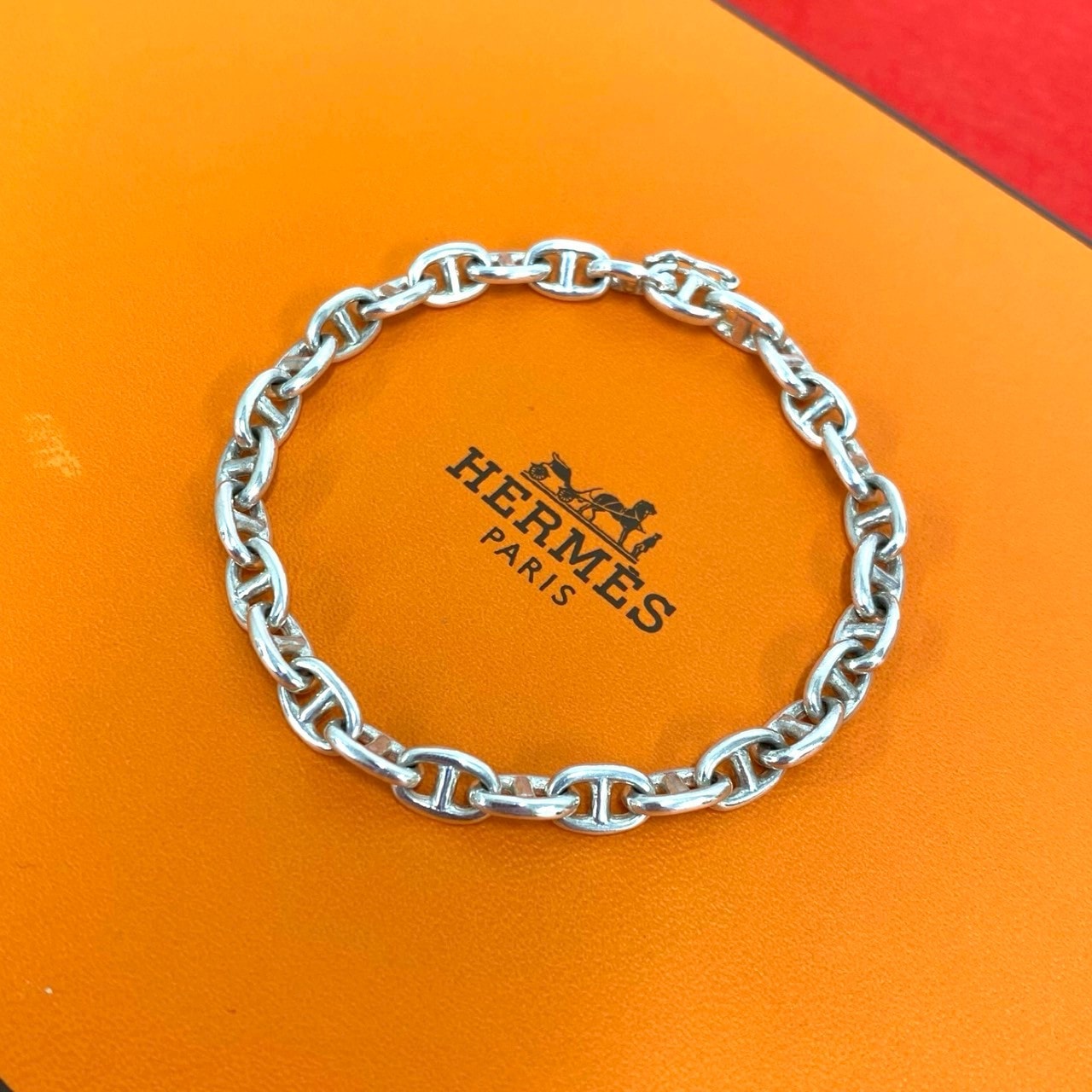 HERMES エルメス シェーヌダンクル TPM シルバー925 ブレスレット シルバー
 35920