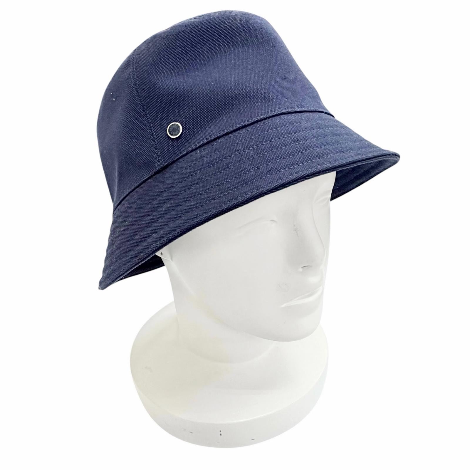 極美品 エルメス EDEN エデン セリエパーツ バケットハット 57 ネイビー