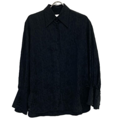 マメクロゴウチ 25FW MM25FW-SH020 ブラック Floral Jacquard Shirt 1
