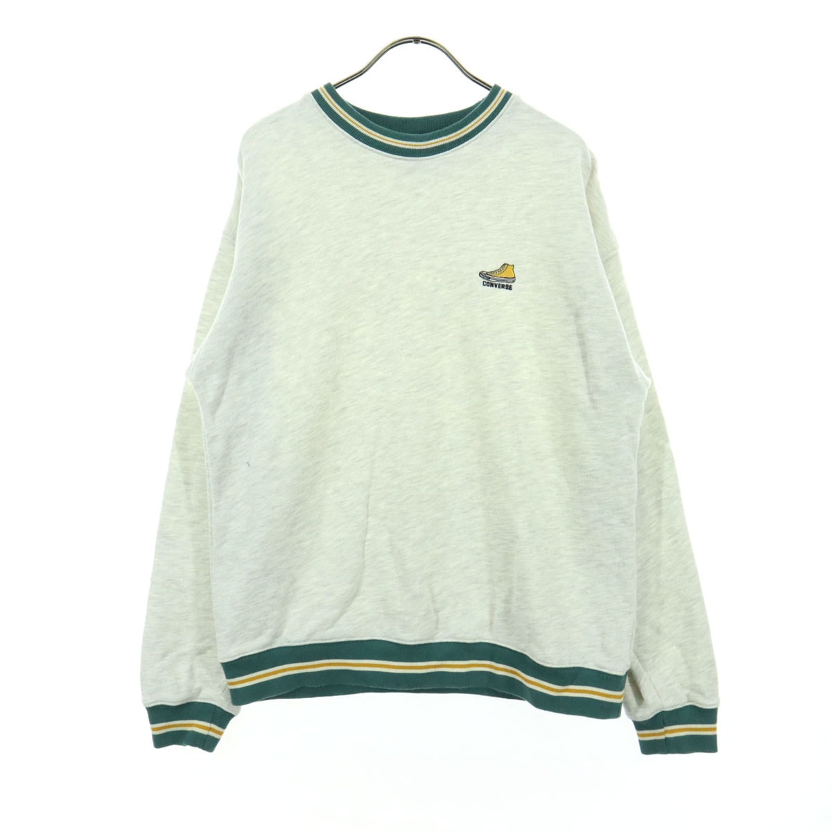 CONVERSE ALL STAR コンバースオールスター 長袖 スウェット M グレー系 グリーン