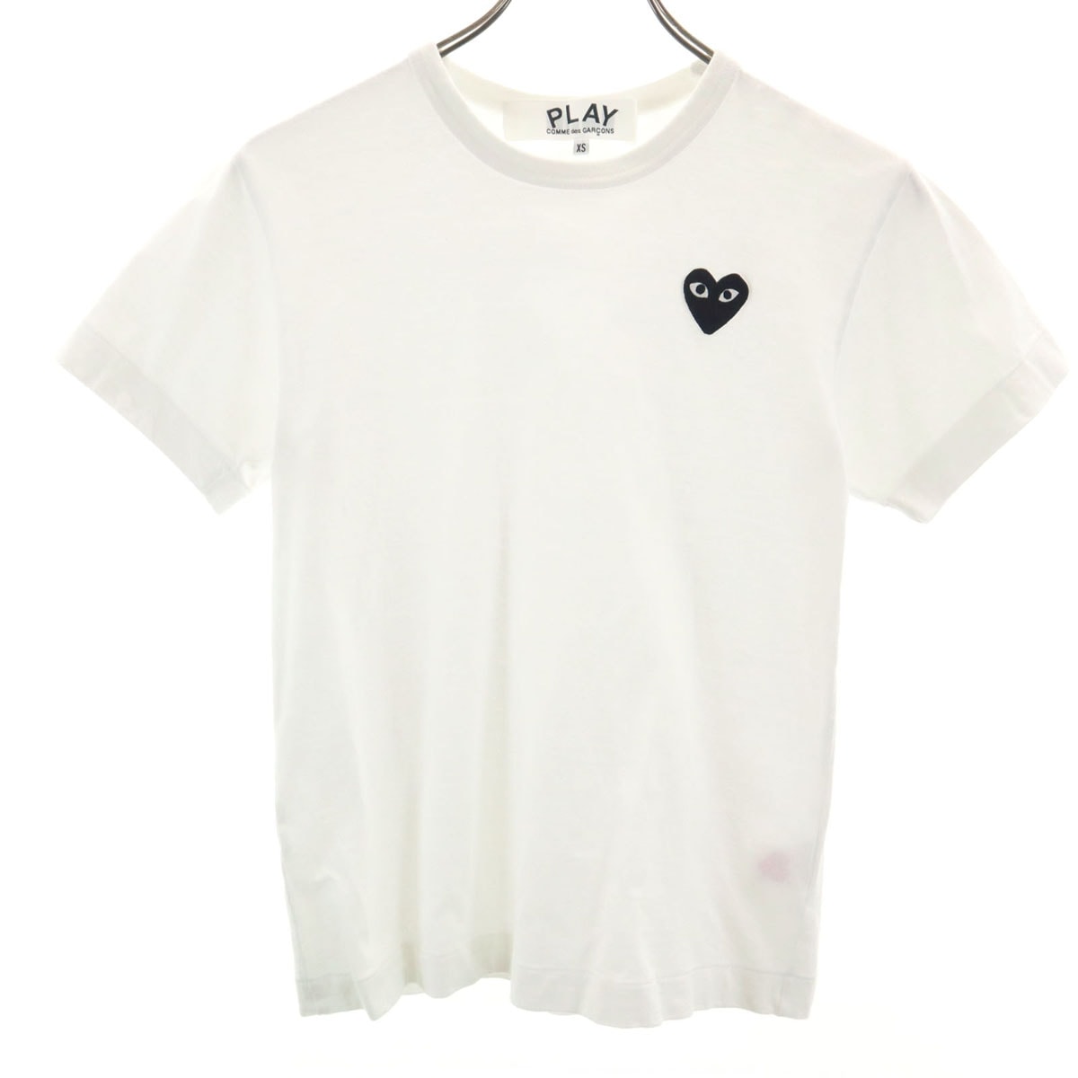 PLAY COMME des GARCONS プレイコムデギャルソン 2025年 日本製 半袖 Tシャツ XS ホワイト