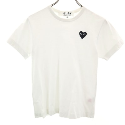 PLAY COMME des GARCONS プレイコムデギャルソン 2025年 日本製 半袖 Tシャツ XS ホワイト
