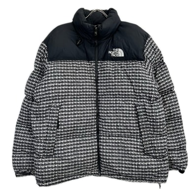 ノースフェイス ×Supreme 21SS ND421001 グレー Studded Nuptse Jacket ダウンジャケット XL
