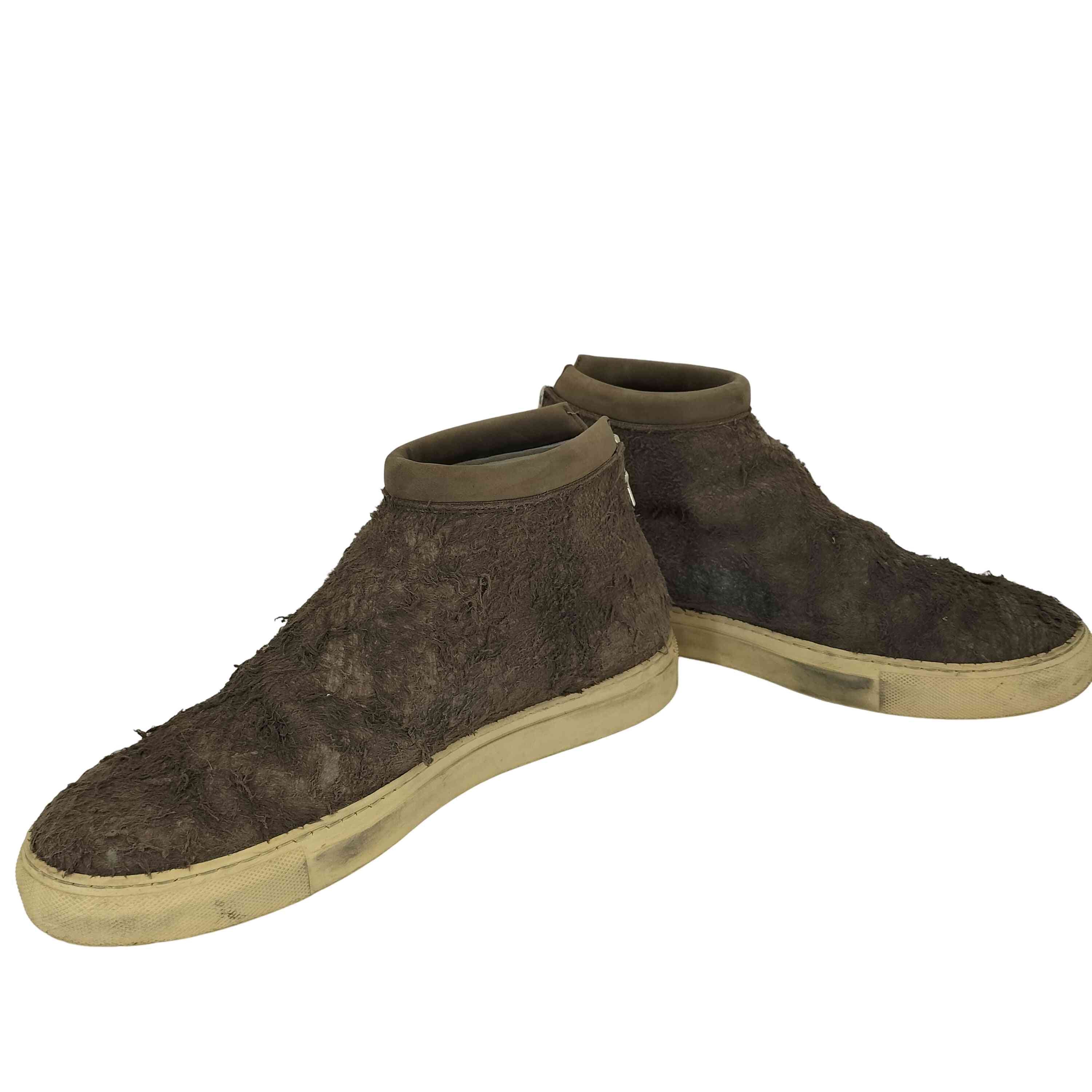 16SS イタリア製 LILIジップ TRAVELER TRAINER MID COW SUEDE【1143830890331】