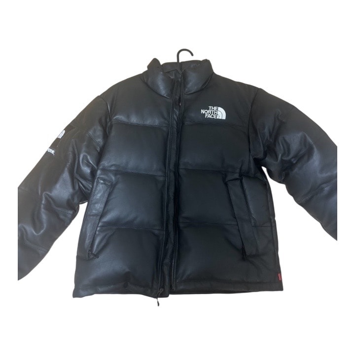 Supreme x The North Face Leather Nuptse Jacket "Black"