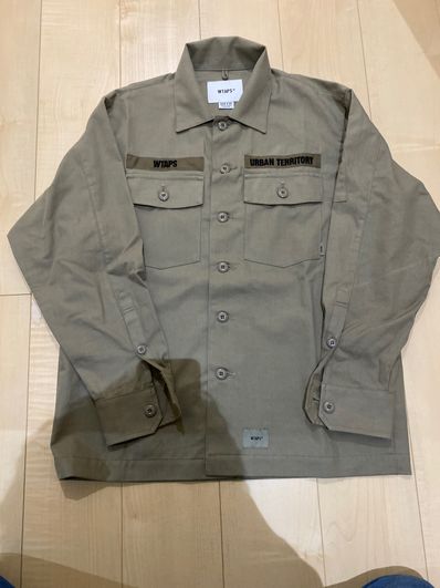Wtaps BUDS / LS / COTTON. SERGE "Coyote Brown"