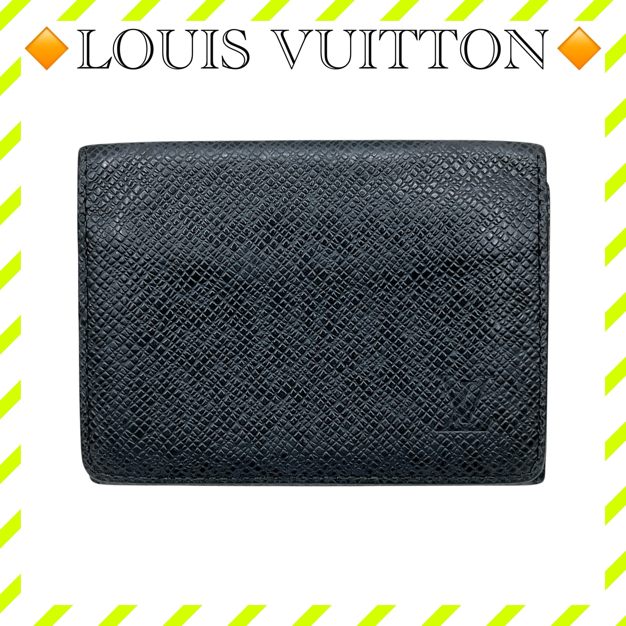 Louis Vuitton Taiga Enveloppe Carte de Visite "Ardoise"
