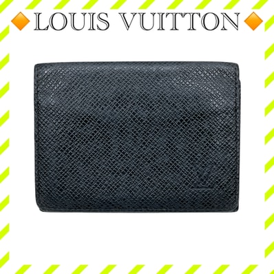 Louis Vuitton Taiga Enveloppe Carte de Visite "Ardoise"