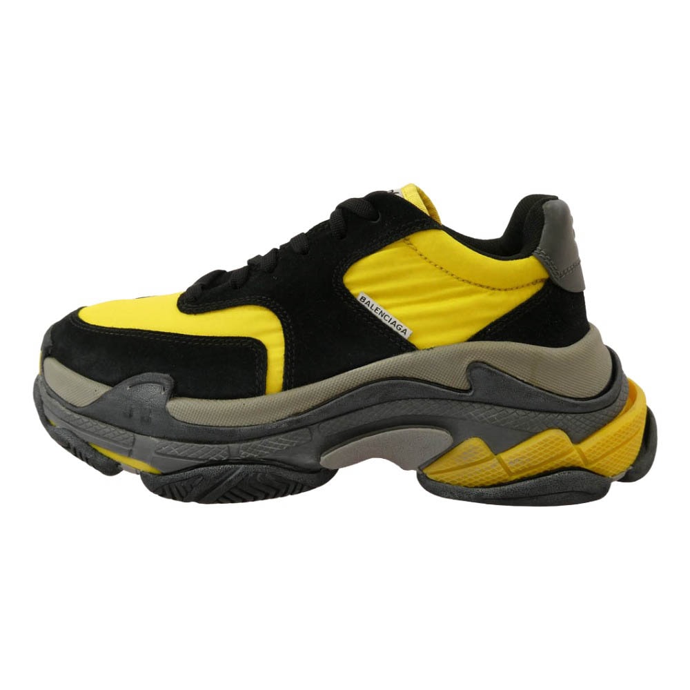 BALENCIAGA バレンシアガ スニーカー 533886 フェイクバスターズ鑑定済 TRIPLE S SNEAKER トリプルS スニーカー イエロー系 39(26cm)【極上美品】【中古】
