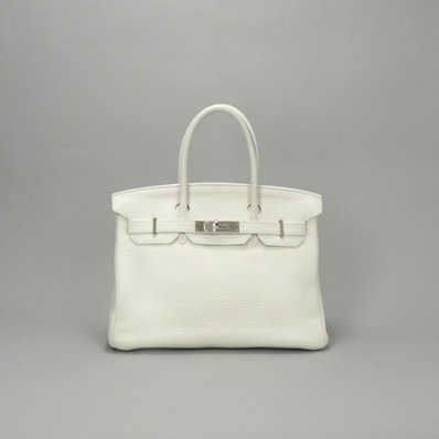 エルメス HERMES バーキン30 バーキン 30 バッグ トートバッグ トリヨンクレマンス ホワイト White 白 シルバー金具 ハンドバッグ