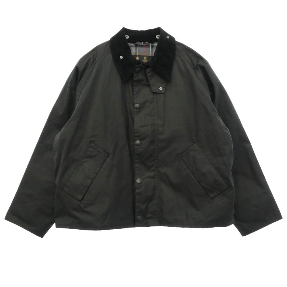 Barbour バブアー 23AW 232MWX1678 TRANSPORT トランスポート 2ワラント オイルド ワックスコットン ジャケット ショートブルゾン ブラック系 36【中古】