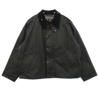 Barbour バブアー 23AW 232MWX1678 TRANSPORT トランスポート 2ワラント オイルド ワックスコットン ジャケット ショートブルゾン ブラック系 36【中古】